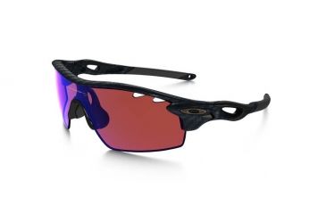 Image of Oakley Radarlock Pitch Mens Sunglasses Carbon Fiber Frame, G30 and Slate Iridium Lens OO9182-14