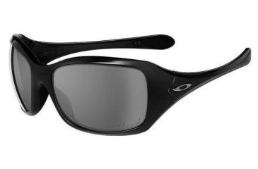 Image of Oakley Ravishing Jet Black Frame w/ Grey Polarized Lenses Sunglasses 12-948