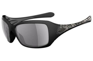 Image of Oakley Ravishing Skull Roses Frame w/ Grey Lenses Sunglasses 24-038