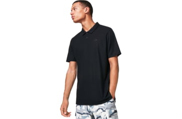 Image of Oakley Relax Polo, Mens, Blackout, Small, FOA401724-02E-S