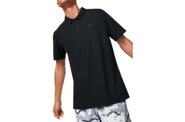 Image of Oakley Relax Polo, Mens, Blackout, Small, FOA401724-02E-S
