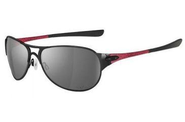 Image of Oakley Restless Polished Black Frame w/ Grey Polarizedize Lenses Sunglasses 12-997