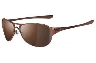 Image of Oakley Restless Polished Brown Frame w/ VR28Black IrPolarized Lenses Sunglasses 12-996