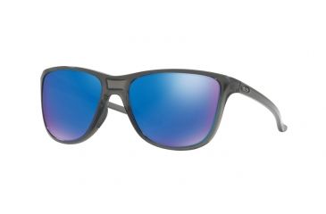 Image of Oakley REVERIE OO9362 Progressive Prescription Sunglasses OO9362-936206-55 - Lens Diameter 55 mm, Frame Color Grey Smoke