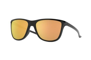 Image of Oakley REVERIE OO9362 Progressive Prescription Sunglasses, 55mm, Polished Black, OO9362-936210-55-PRO