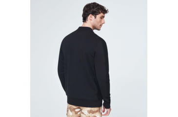 Image of Oakley Reverse Full Zip Bomber Jacket - Mens, Blackout, 2XL, FOA400451-02E-XXL