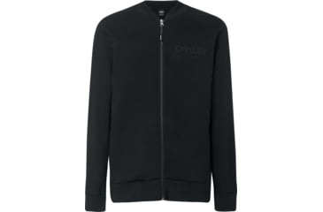 Image of Oakley Reverse Full Zip Bomber Jacket - Mens, Blackout, 2XL, FOA400451-02E-XXL