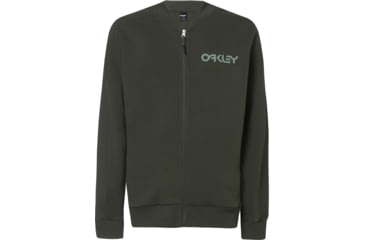Image of Oakley Reverse Full Zip Bomber - Mens, New Dark Brush, Small, FOA400451-86L-S