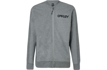 Image of Oakley Reverse Full Zip Bomber - Mens, New Granite Heather, Small, FOA400451-28B-S