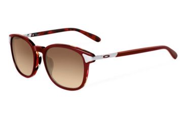 Image of Oakley Ringer Sunglasses Red Mosaic Frame, Dark Brown Gradient Lens-OO2047-06