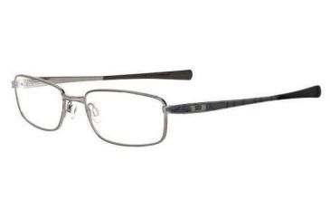 Image of Oakley Rotor 2.0 55mm Brushed Chrome/Gloss Black Eyeglass Frames w/ Blank Lenses OX3063-0655L