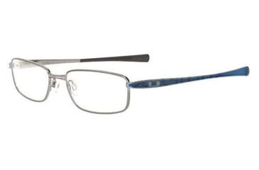 Image of Oakley Rotor 2.0 55mm Brushed Chrome/Navy Blue Eyeglass Frames w/ Blank Lenses OX3063-0555L