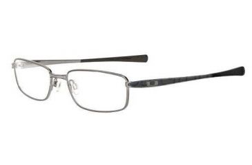 Image of Oakley Rotor 2.0 57mm Brushed Chrome/Gloss Black Eyeglass Frames w/ Blank Lenses OX3063-0657