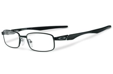 Image of Oakley Prescription Eyeglasses Rudder Progressive Satin Black Frame