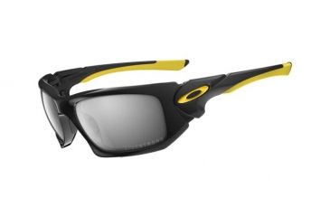 Image of Oakley Scalpel Sunglasses, LiveStrong Ed, Polish Blk Frame, Blk Irid Lens OO9095-10
