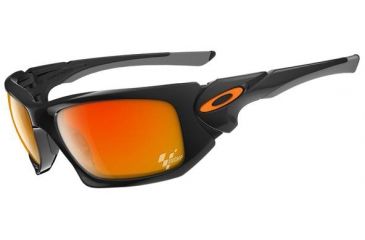 Image of Oakley Scalpel Sunglasses - Moto GP Polished Black Frame and Fire Iridium Lens OO9095-19