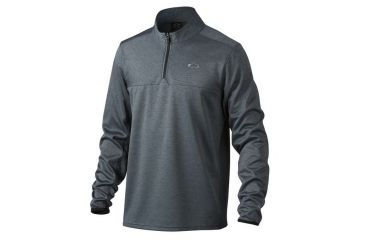 Image of Oakley Scores 1/4 Zip Pullover, Graphite, Medium 461315-00N-MD