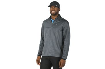 Image of Oakley Scores 1/4 Zip Pullover, Graphite, Medium 461315-00N-MD