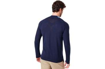 Image of Oakley Seamless Hybrid Sweater - Mens, Alien Blue, Extra Large, 461752-68L-XL