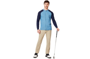 Image of Oakley Seamless Hybrid Sweater - Mens, Alien Blue, Extra Large, 461752-68L-XL