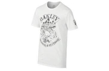 Image of Oakley Search and Destroy Tee, White, Extra Large 455154-100-XL