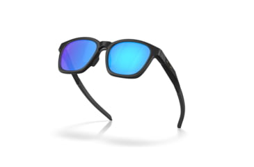 Image of Oakley Shackle Sunglasses, Matte Black, PRIZM Sapphire, PRIZM Sapphire, OO9507D-0152