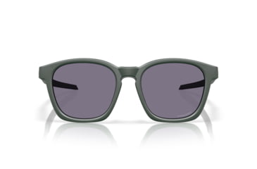 Image of Oakley Shackle Sunglasses, Matte Hunter Green, PRIZM Grey, PRIZM Grey, OO9507D-0652