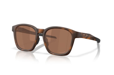 Image of Oakley Shackle Sunglasses, Matte Tortoise, PRIZM Tungsten, PRIZM Tungsten, OO9507D-0352