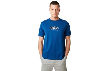 Image of Oakley Shadow Logo Tee - Mens, Dark Blue, Extra Large, 457533-609-XL
