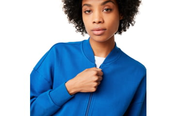 Image of Oakley Short Bomber Jacket - Womens, Blue Power, Medium, 571674-6PB-M
