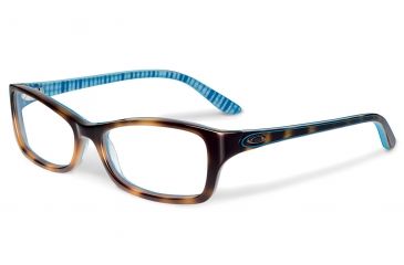 Image of Oakley Short Cut Progressive Prescription Eyeglasses, Tortoise Plaid Frame, OX1088-0153PR