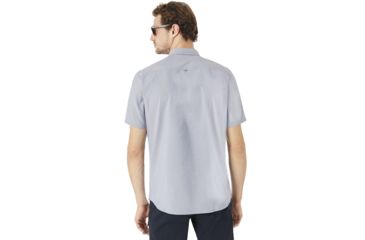 Image of Oakley Short Sleeve Solid Woven - Mens, Fathom, Extra Large 401860-6AC-XL
