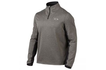 Image of Oakley SI 1/4 Zip Press Fleece Training Pullover, Dark Heather Grey, Medium 461314-20Q-MD