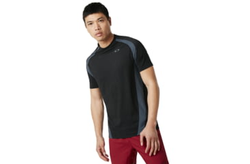 Image of Oakley 3RD-G Short Sleeve Technical O-Fit Tee 2.0 - Mens, Blackout, Medium, 457718-02E-M