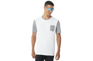 Image of Oakley 50/50 Solid Pocket Tee - Men's, White, Medium, 455950-100-M