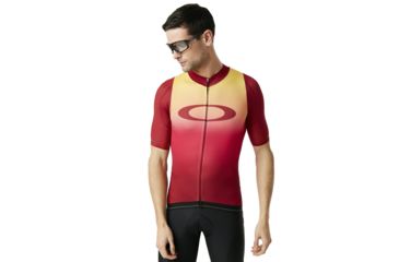 Image of Oakley Aero Jersey - Mens, Red Iridium, Medium, 434359-4RI-M