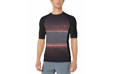 Image of Oakley Asymmetrical Dynamic Rashguard - Mens, Blackout, 2XL, 482461-02E-XXL