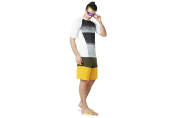 Image of Oakley Asymmetrical Dynamic Rashguard - Mens, White, Medium, 482461-100-M