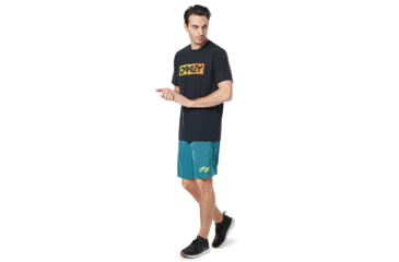 Image of Oakley B1B Logo Tee - Mens, Blackout, Extra Large, 457526-02E-XL