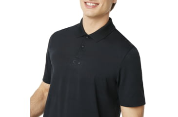 Image of Oakley SI Balata Performance Polo - Mens, Blackout, Small, 434306-02E-S