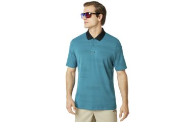 Image of Oakley SI Balata Performance Polo - Mens, Petrol, Extra Large, 434306-9PE-XL