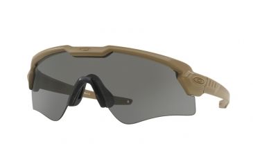 Image of Oakley SI BALLISTIC M FRAME ALPHA OO9296 Sunglasses 929606-44 - Terrain Tan Frame, Grey Lenses