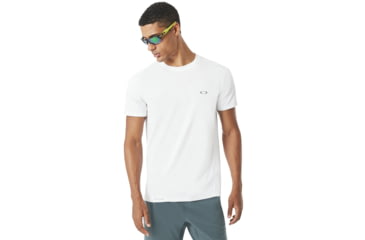 Image of Oakley Base Short Sleeve Top - Mens, White, Extra Small, 434006-100-XS