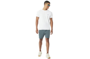 Image of Oakley Base Short Sleeve Top - Mens, White, Extra Small, 434006-100-XS