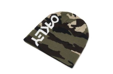 Image of Oakley Beanie B1B Logo Reversible - Mens, Blackout, One Size, 912018-02E-U