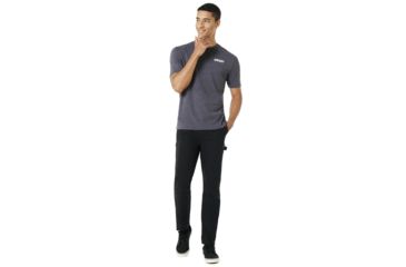 Image of Oakley Blur Advertising Ss - Mens, Jet Black Heather, Small, 457361-01S-S