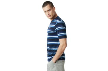 Image of Oakley Bold Yd Stripe Tee - Mens, Fathom, Medium, 457701-6AC-M