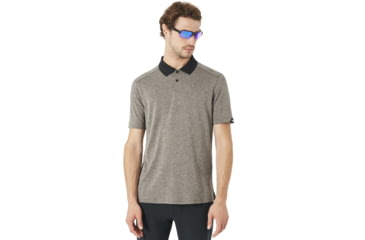 Image of Oakley Contour Polo - Mens, Blackout, Medium, 434035-02E-M