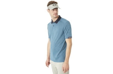 Image of Oakley Contour Polo - Mens, Ensign Blue, Extra Large, 434035-64W-XL