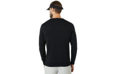 Image of Oakley SI Crew Neck Knit - Mens, Blackout, Extra Small, 434240-02E-XS